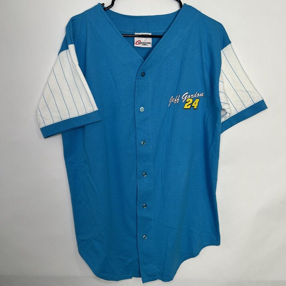 Vintage 1997 Competitors View Jeff Gordon Baseball Shirt Mens Size Medium Nascar